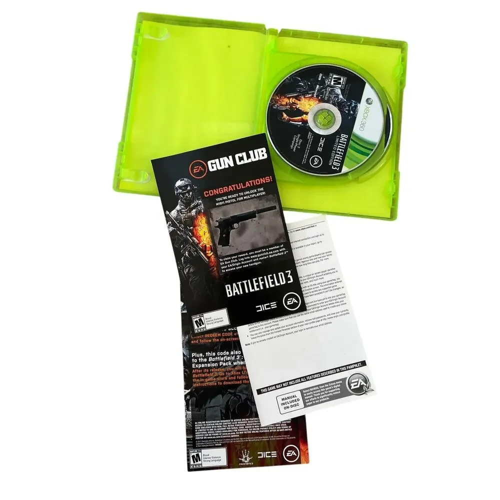 Battle Field 3: Limited Edition Microsoft XBox 360 (2011) Complete